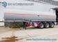 Hydrochloric Acid FUWA 13 Ton Fuel Tanker Trailer Three Axle Trailers 32000L