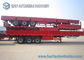 60 Ton Heavy Flatbed Semi Trailer FUWA Tri Axles Semi Cargo Trailer
